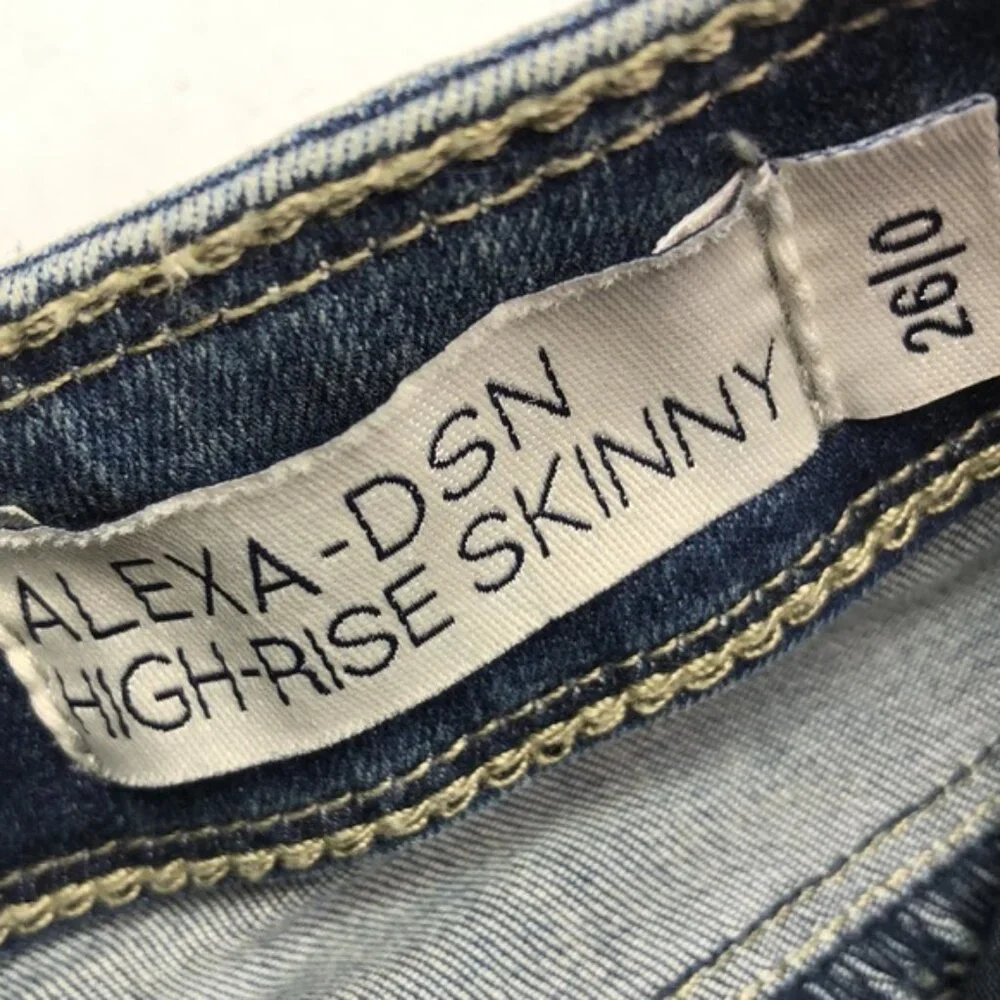 LOLA JEANS ALEXA HIGH-RISE SKINNY 26x30 ⭐️